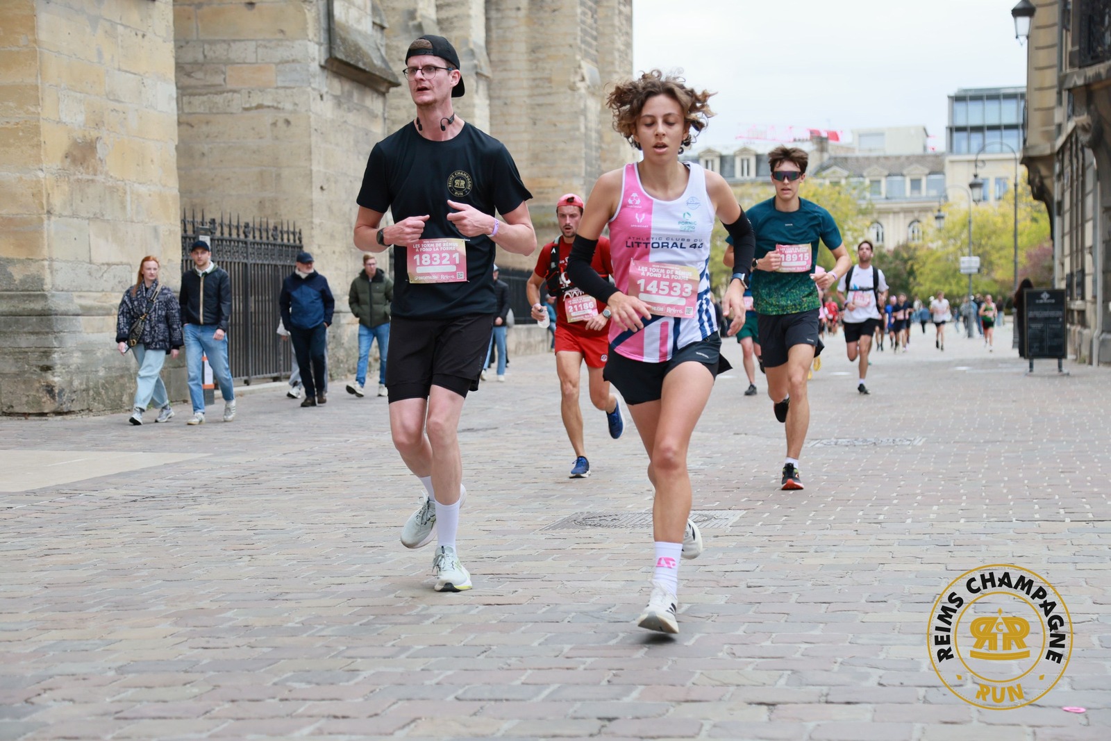 10km de Reims... Nos couleurs étaient présentes !