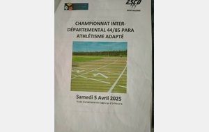 championnat interdépartemental athlétisme Sport Adapté 
